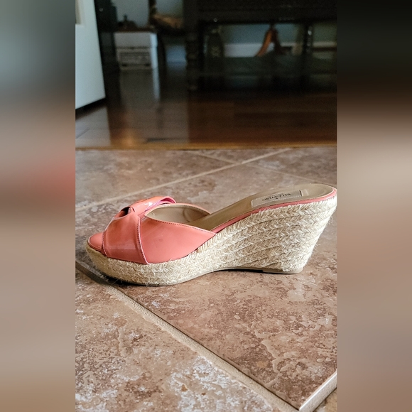 Valentino Mena Bow Espadrille Wedges Pink Shoes Eur. - Picture 4 of 10